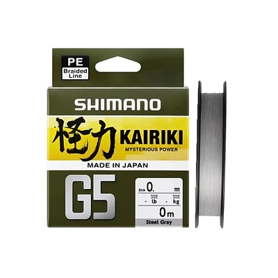 Linha Multifilamento Shimano Kairiki SX 8 - 150m Steel Gray (Cinza) 0,16 mm - 15 lb