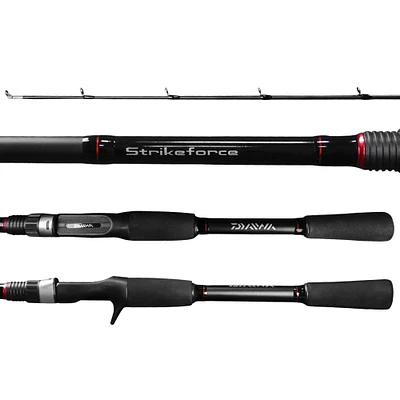 Vara para carretilha Daiwa Strikeforce 6'0" (1,83m) 25 Lbs SF602MHRB-BR 02 Partes
