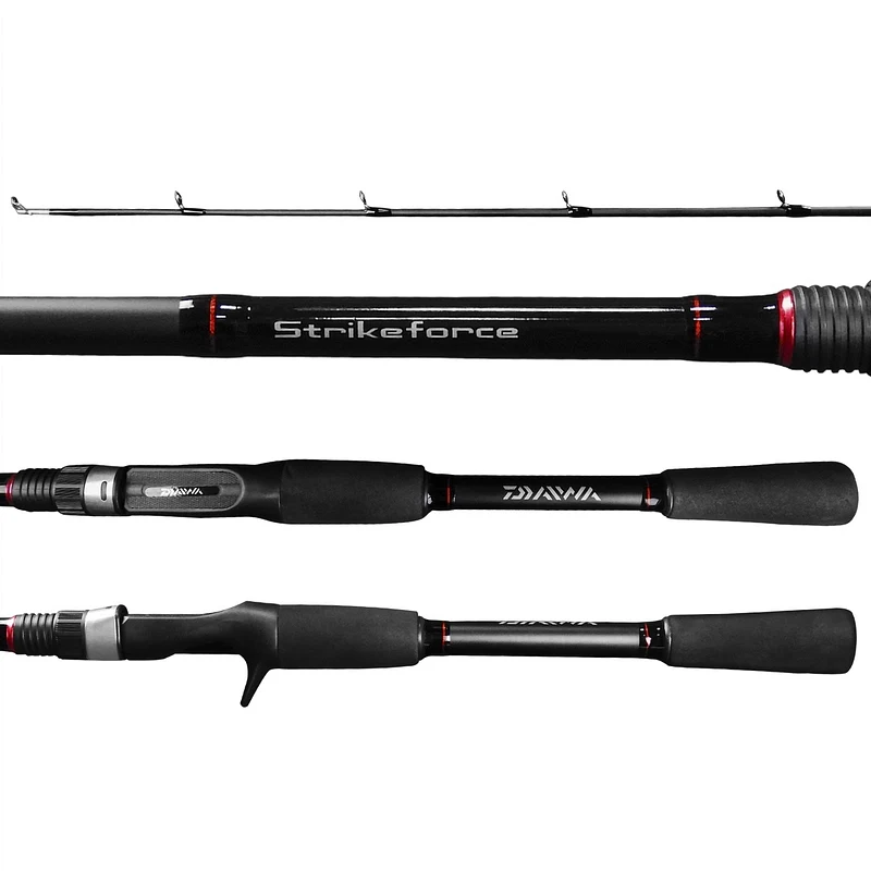 Vara para carretilha Daiwa Strikeforce 6'0" (1,83m) 25 Lbs SF602MHRB-BR 02 Partes