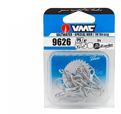 Garatéia VMC 9626PS Saltwater 3x tamanho 08 Pacote com 10 unidades