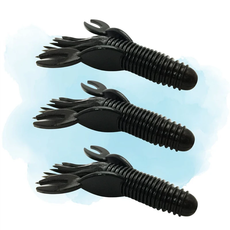Isca Artificial Monster 3X Soft Bass Rip Tail 13,5cm - Cartela com 8 unidades