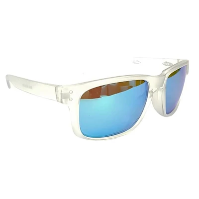 Óculos Polarizado Rapala Sportsman's UVG Rock Fish Matte Blue Cristal Silver Mirror RA4518 - Lente Espelhada