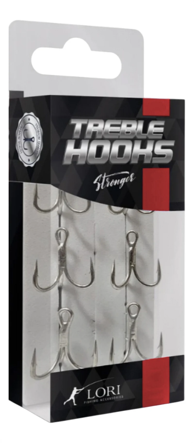 Garateia Lori Treble Hooks Stronger 4X TH-01TN Black