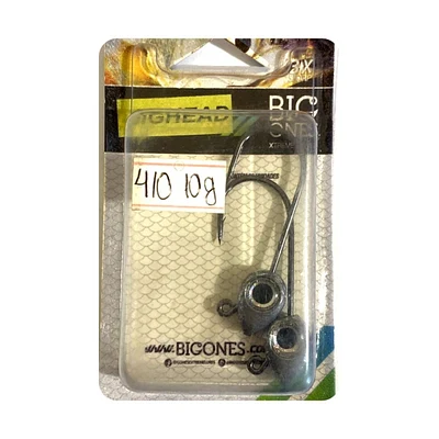 Anzol Big Ones Jig Head Big Eye Twister - Amarelo - Cartela com 02 unidades